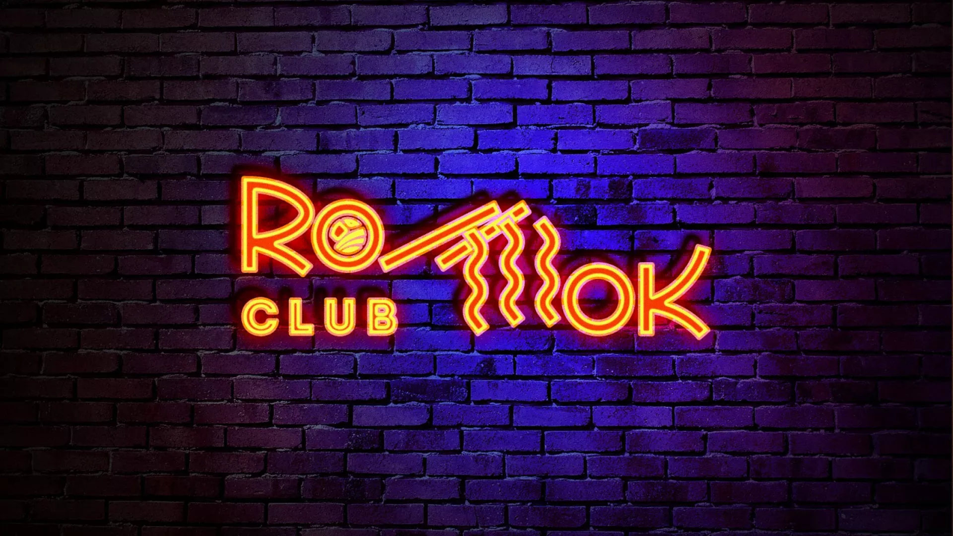 Разработка интерьерной вывески суши-бара «Roll Wok Club» в Ижевске